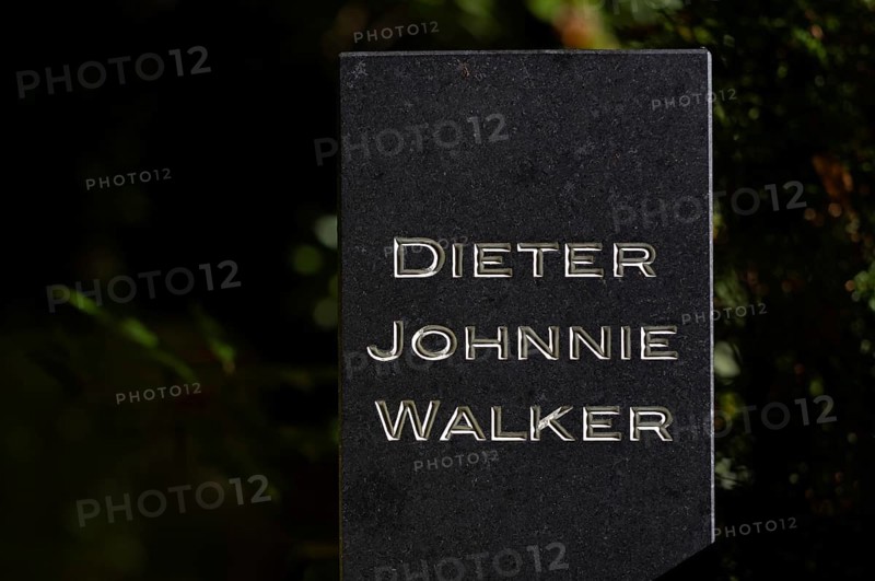 Gravesite, grave of Dieter Johnnie Walker, Waldfriedhof, Stuttgart, Baden-Württemberg, Germany