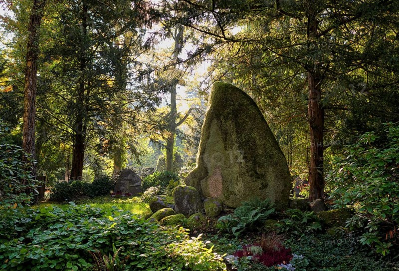 Gravesite, Tomb, Grave of the family entrepreneur Robert Bosch, Margarete Bosch-Woerz, Waldfriedhof, Stuttgart, Baden-Württemberg, Germany