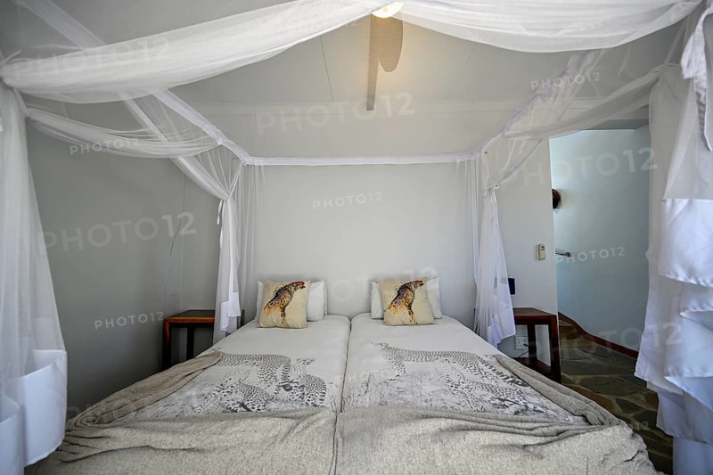 Chalet of the Cheetah View Lodge of the Cheetah Conservation Fund (CCF), Elandsvreugde Farm, near Otjiwarongo, Otjozondjupa Region, Namibia