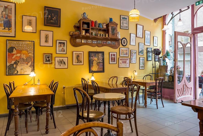 Historic Art Nouveau café, Colmar, France