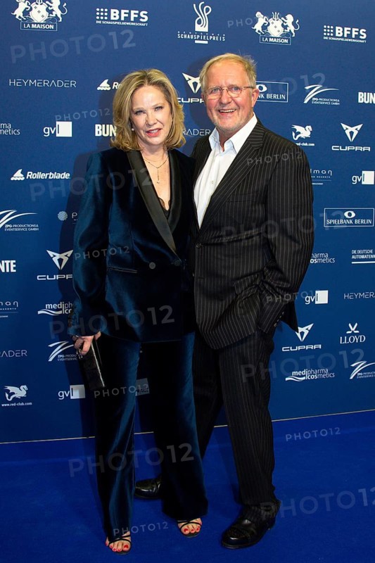 Ann-Kathrin Kramer, Harald Krasnitzer, DEUTSCHER SCHAUSPIELPREIS 2025, Red Carpet at the PULLMAN BERLIN SCHWEIZERHOF, Berlin, 09.10.2025