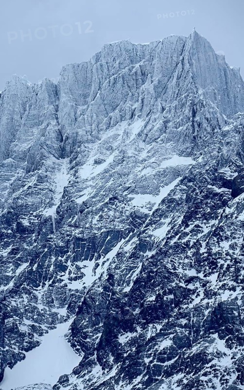 Mountain in Grey Lake, Torres del Paine National Park, Patagonia, Chile, South America