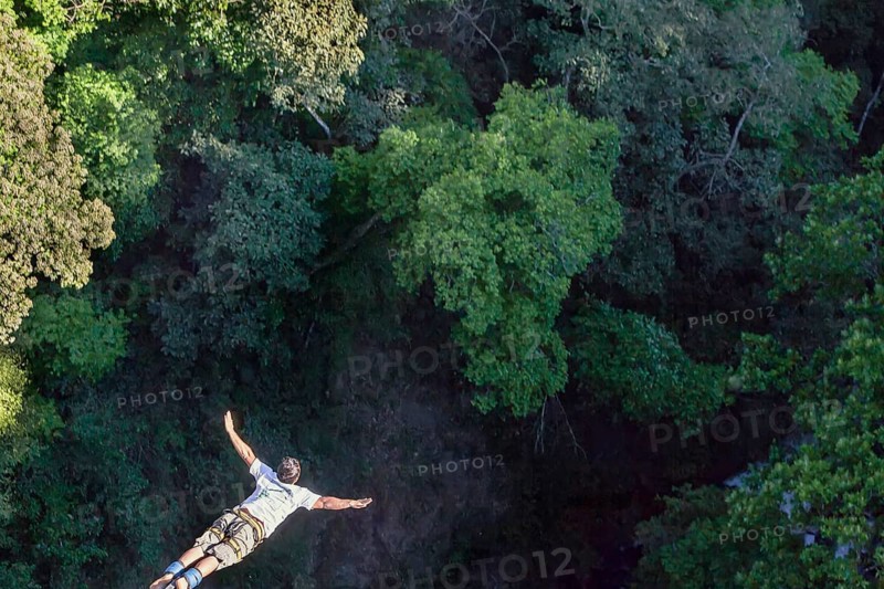 Bungee jumper, San Jose, Costa Rica, Central America