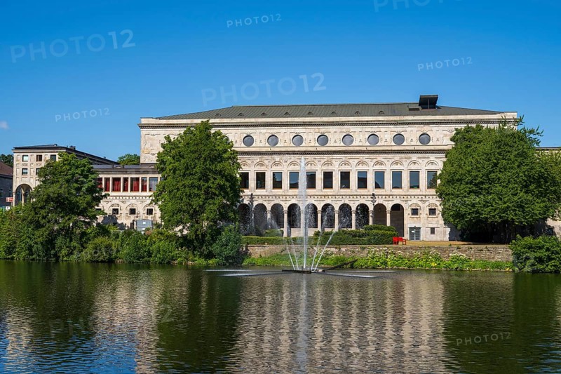 Civic hall an der Ruhr, Mülheim an der Ruhr, Rurgebiet, North Rhine-Westphalia, Germany