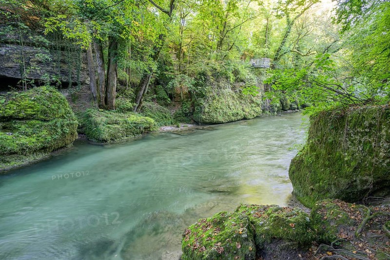 Viewing platform in the Erlauf Gorge, Purgstall an der Erlauf, Lower Austria, Austria