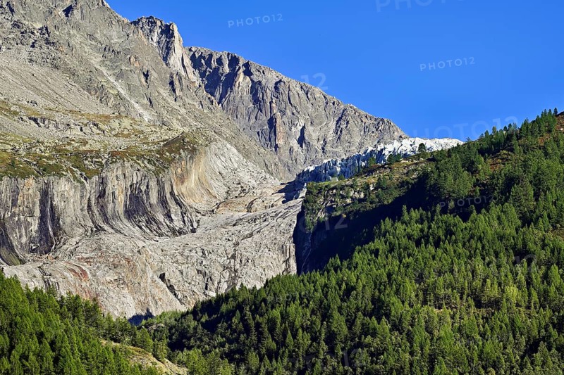 Foothills of the Argentière glacier, Argentière, Chamonix-Mont-Blanc, Haute-Savoie, France