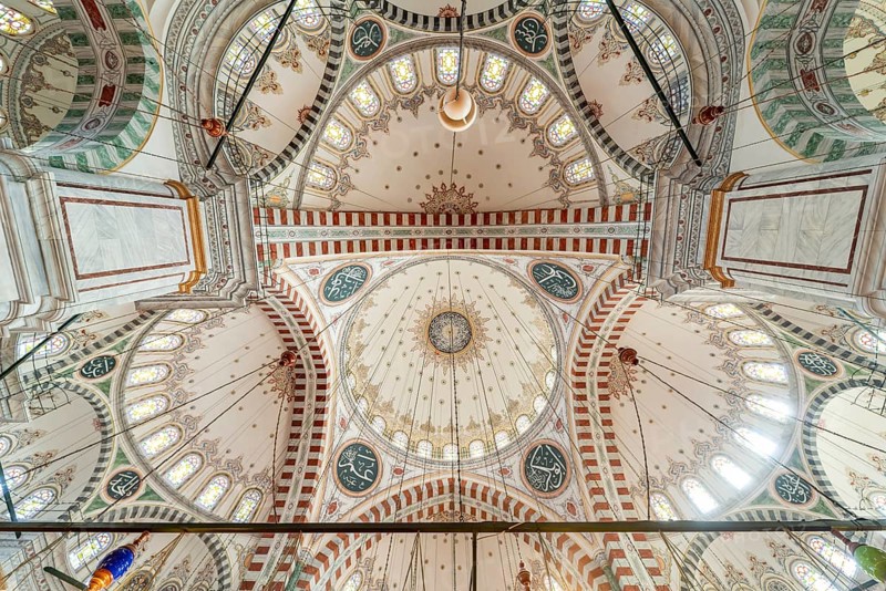 Dome of the Fatih Mosque in Fatih, Istanbul, Turkey