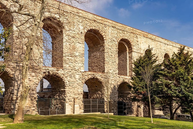 The Roman Valens Aqueduct in Fatih, Istanbul, Turkey