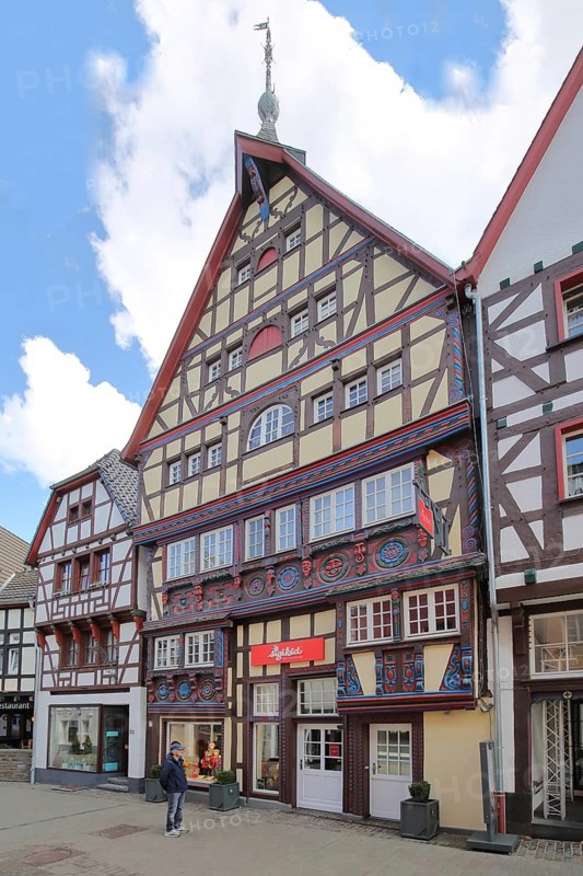 Historic Windeckhaus, half-timbered houses, Orchheimer Straße, Bad Münstereifel, Ahrgebirge, Eifel, North Rhine-Westphalia, Germany