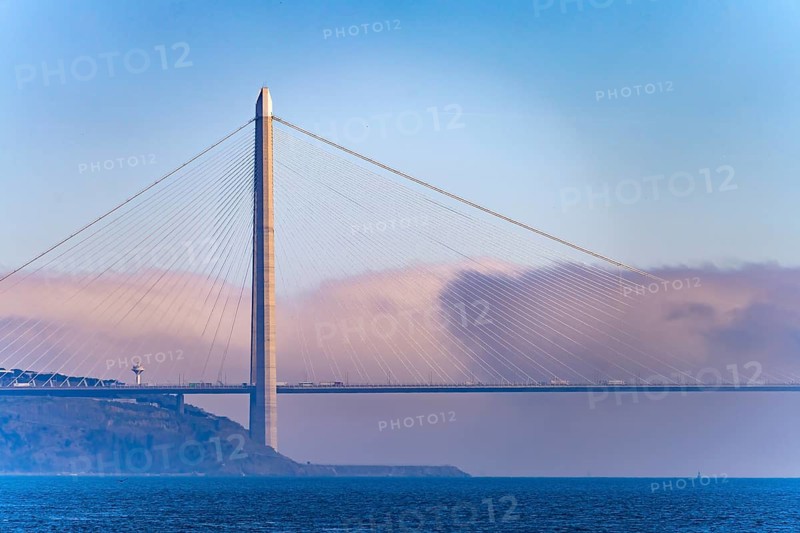 The Yavuz Sultan Selim Bridge over the Bosporus near Istanbul, Turkey