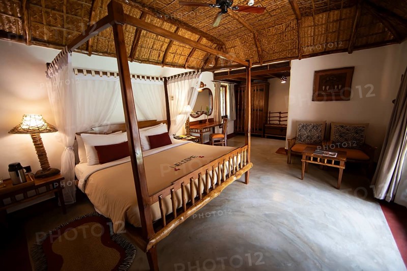 Tourist lodge, interior view, Kabini, Karnataka, India