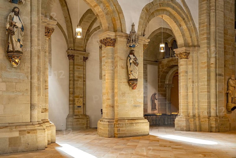 Interior of St Peter's Cathedral in Osnabrück, Lower Saxony, Germany