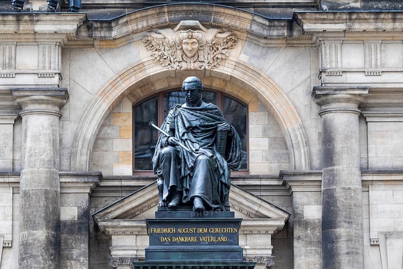 Monument to Friedrich August the Just, Schlossplatz, Old Town, Dresden, Saxony, Germany