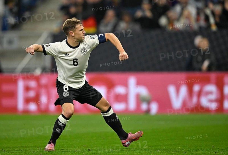 Goal celebration Joshua Kimmich GER (06) World Cup qualifier, international match, Germany v Luxembourg, PreZero Arena, Sinsheim, Baden-Württemberg, Germany
