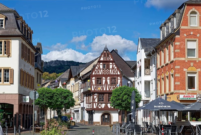 Die Altstadt von Kirn, einer Gemeinde im Landkreis Bad Kreuznach. Kirn, Rheinland-Pfalz, Deutschland