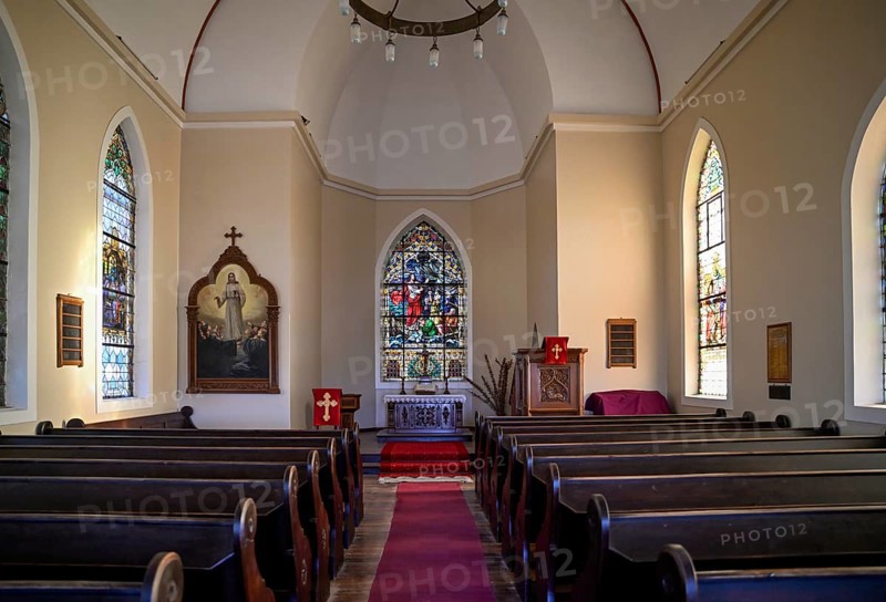 Felsenkirche, evangelisch-lutherische Kirche von 1912, Innenaufnahme, Lüderitz, Region Karas, Namibia