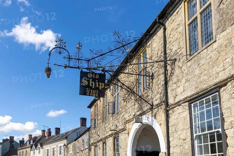 Old Ship Inn, Mere, Wiltshire, England, UK architect Henry Andrews 1711 former hotel and pub now converted to residential use