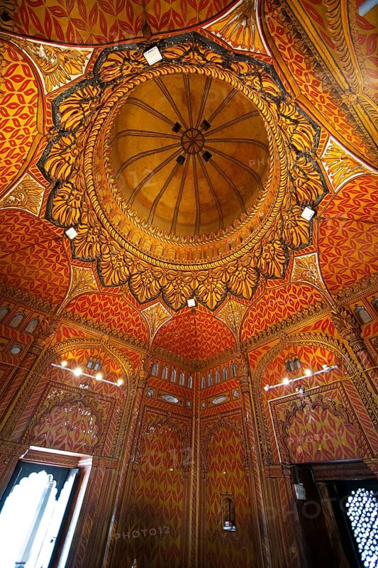 Gumbaz or mausoleum of Tipu Sultan and his family, interior view, Srirangapatna, Karnataka, India