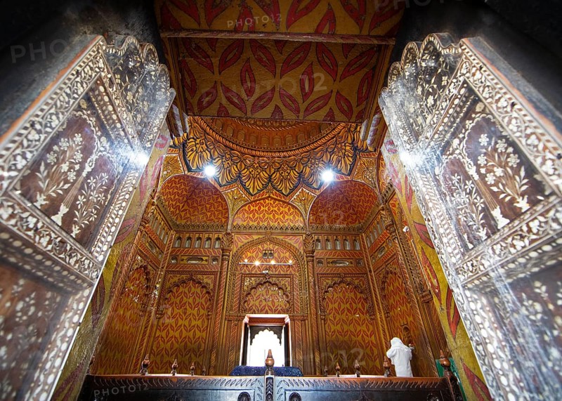 Gumbaz or mausoleum of Tipu Sultan and his family, interior view, Srirangapatna, Karnataka, India