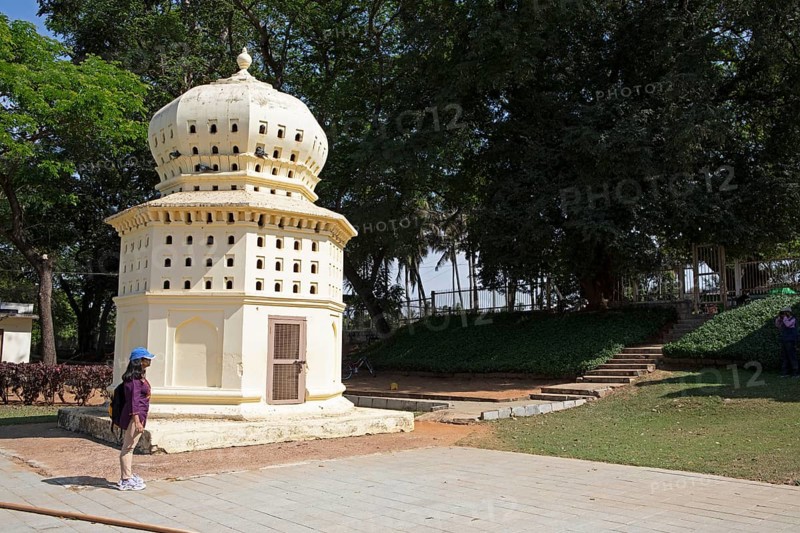 Pigeon house in the Daria Daulat Bagh or Tipu Sultan's summer palace, Srirangapatna, Karnataka, India