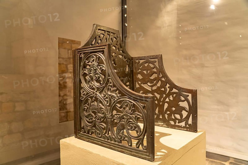 Bronze backrests of the Kaiserstuhl in the Museum of the Imperial Palace of Goslar, Goslar, Lower Saxony, Germany