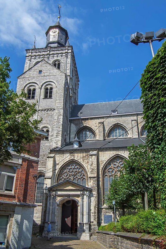 12th century Romanesque Revival Church of Saint-Germain, Sint-Germanuskerk in the city Tienen, Tirlemont, Flemish Brabant, Belgium