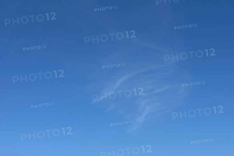 Delicate thin feather clouds Veil clouds Cirrus clouds Cirrus clouds under a blue sky, international