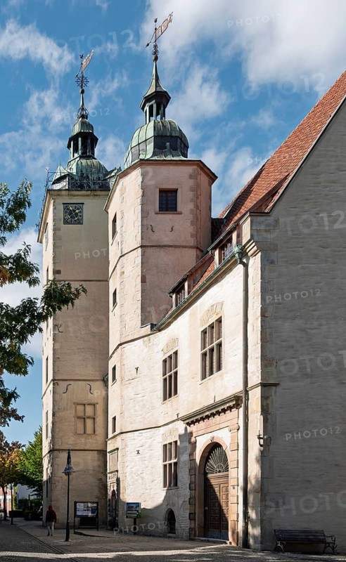 High School Steinfurt, the first reformed college in Westphalia, built between 1591 and 1593, today the seat of the adult education centre, Burgsteinfurt, Steinfurt, Münsterland, North Rhine-Westphalia, Germany