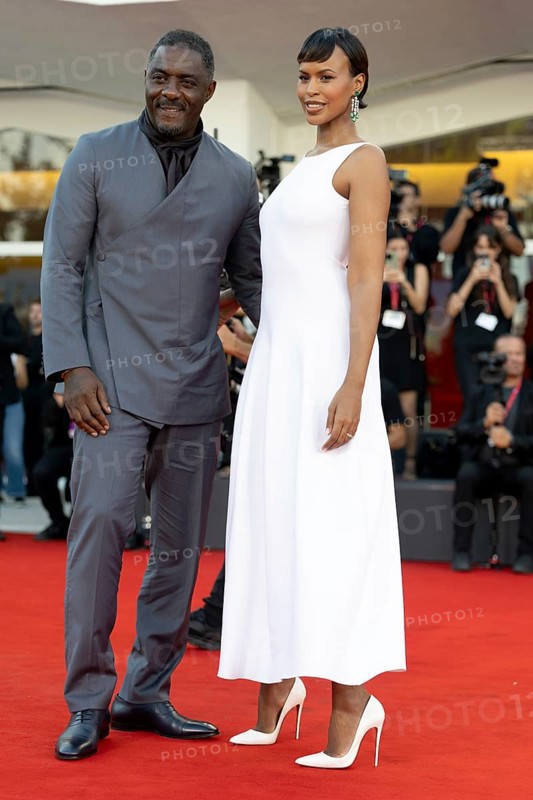 Venice, Italy - 2 September 2025: Idris Elba and Sabrina Dhowre Elba during the red carpet of - A house of Dynamite - during the 82nd Venice International Film Festival
