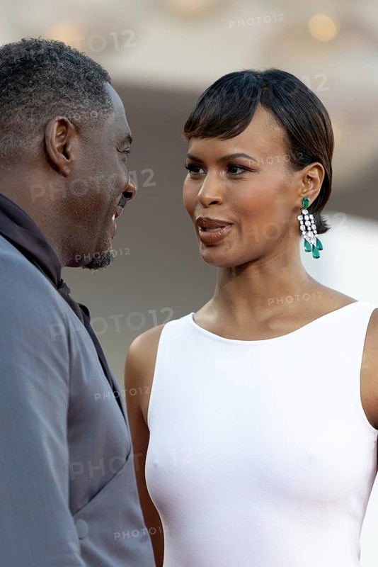 Venice, Italy - 2 September 2025: Idris Elba and Sabrina Dhowre Elba during the red carpet of - A house of Dynamite - during the 82nd Venice International Film Festival