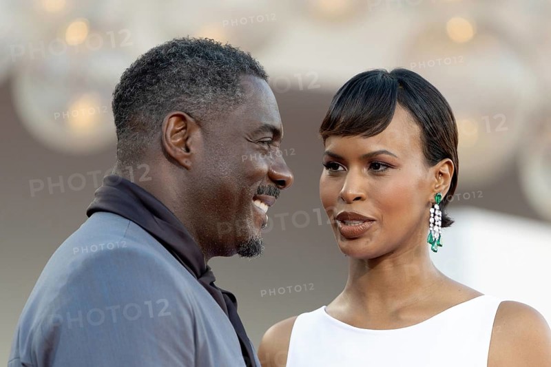 Venice, Italy - 2 September 2025: Idris Elba and Sabrina Dhowre Elba during the red carpet of - A house of Dynamite - during the 82nd Venice International Film Festival