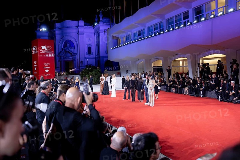 Venice, Italy - 3 September 2025: Photographers work during the red carpet of - Cartier Glory To The Filmmaker Award 2025 and In the Hand of Dante - during the 82nd Venice International Film Festival