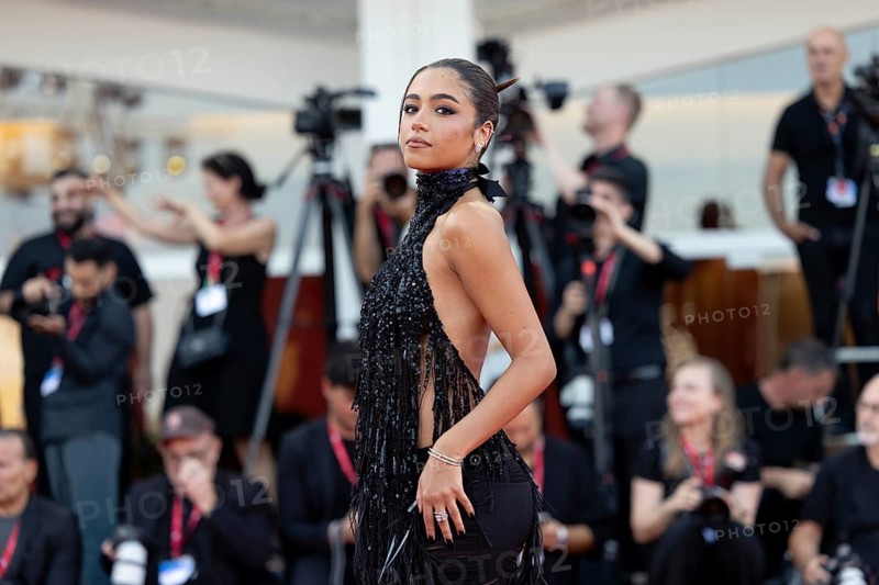 Venice, Italy - 1 September 2025: Yasmin Barbieri during the red carpet of - The Smashing Machine - during the 82nd Venice International Film Festival