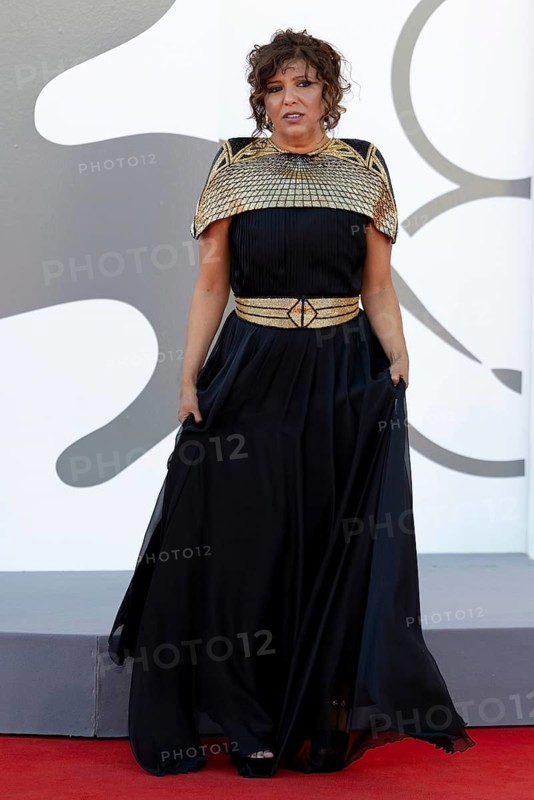 Venice, Italy - 3 September 2025: Kaouther Ben Hania during the red carpet of - The Voice Of Hind Rajab - during the 82nd Venice International Film Festival