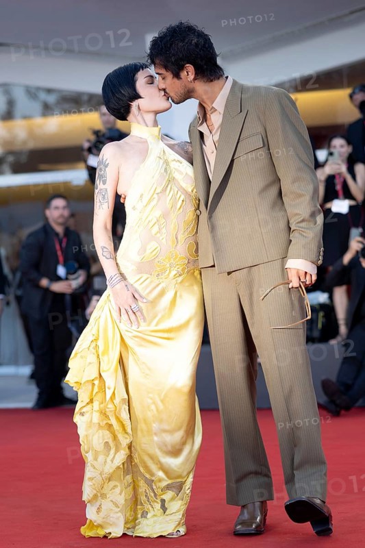 Venice, Italy - 1 September 2025: Halsey and Avan Jogia during the red carpet of - The Smashing Machine - during the 82nd Venice International Film Festival