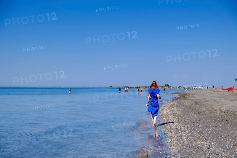 Spiagga Costa Azzurra, Grado beach, Grado, Julian Friuli, Adriatic Sea, Italy