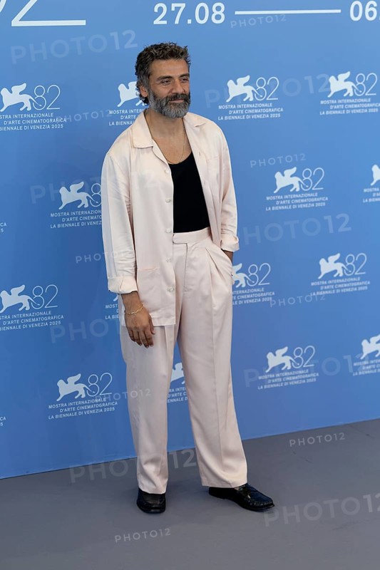 Venice, Italy - 3 September 2025: Oscar Isaac during the Photo Call of - In the Hand of Dante - during the 82nd Venice International Film Festival