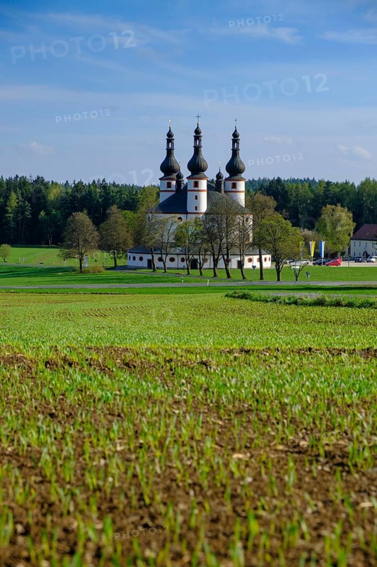 Pilgrimage church, Dreifaltigkeitskirche Kappl, near Waldsassen, Upper Palatinate, Bavaria, Germany