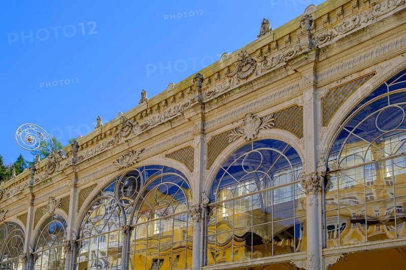 Promenade Hall, Spa Centre, Caroline Fountain, Colonnade, Mariánské Lázne, Mariánské Lázne, Czech Republic, Czech Republic