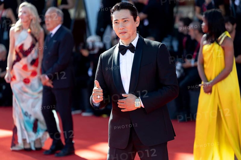 Venice, Italy - 3 September 2025: Teo Yoo during the red carpet of - The Voice Of Hind Rajab - during the 82nd Venice International Film Festival