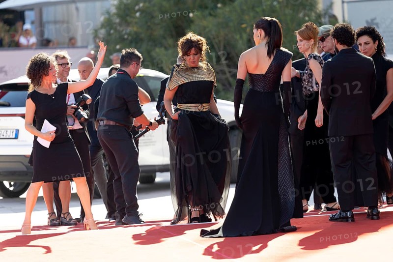 Venice, Italy - 3 September 2025: Kaouther Ben Hania during the red carpet of - The Voice Of Hind Rajab - during the 82nd Venice International Film Festival