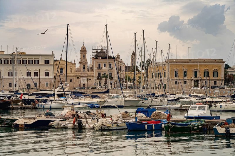 The harbour in Trani, Apulia, Italy