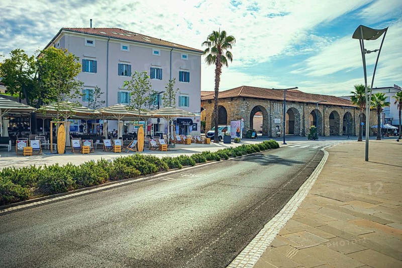 Ukmarjev Square in the city of Koper, Slovenia