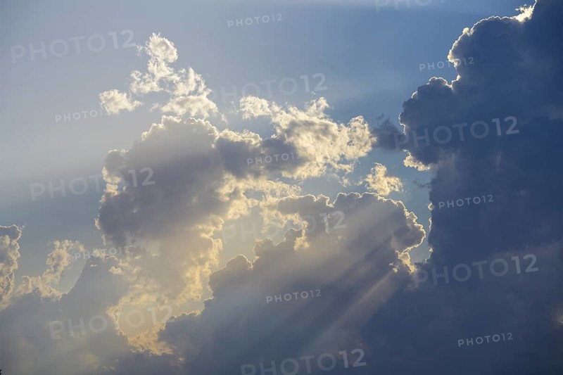 Dramatic clouds La Roque-Sainte-Marguerite, Aveyron, France