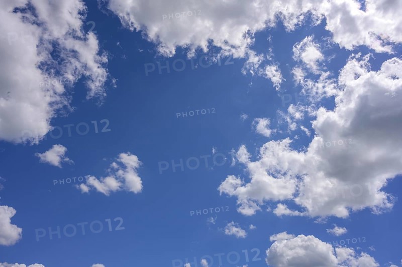 Clouds and blue sky, Berndorf, Lower Austria, Austria