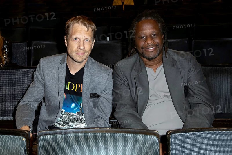 Oliver Pocher and Mola Adebisi - Premiere of The Imaginary Invalid based on The Imaginary Invalid by Molière / 90th birthday of Dieter Hallervorden, Berlin, 05.9.25