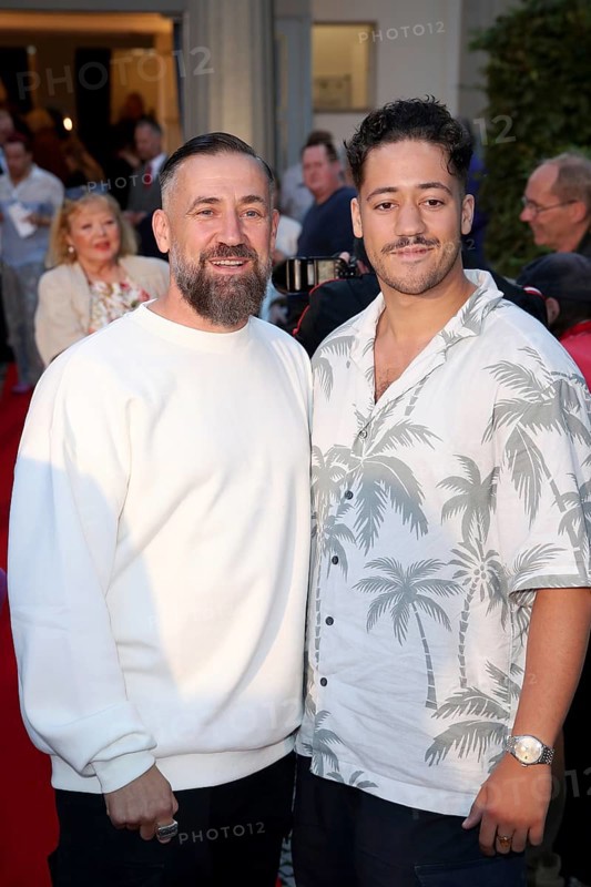 Citizen Lars Dietrich with son Sean - Premiere of The Imaginary Invalid based on The Imaginary Invalid by Molière / 90th birthday of Dieter Hallervorden, Berlin, 05.9.25