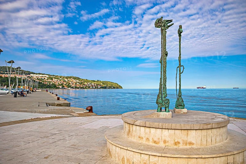 Ukmarjev Square in the city of Koper, Slovenia