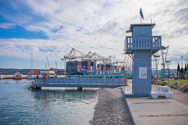 Port of the city of Koper, Slovenia