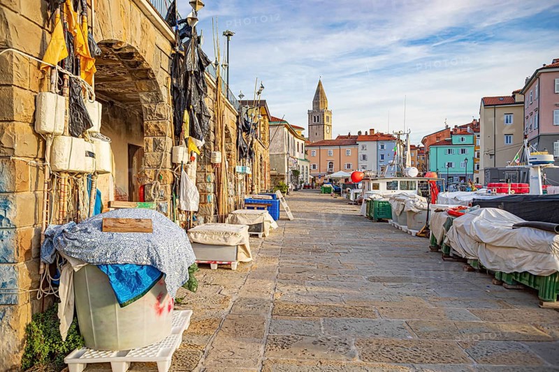 Molo Cristoforo Colombo from Muggia, Friuli-Venezia Giulia, Italy